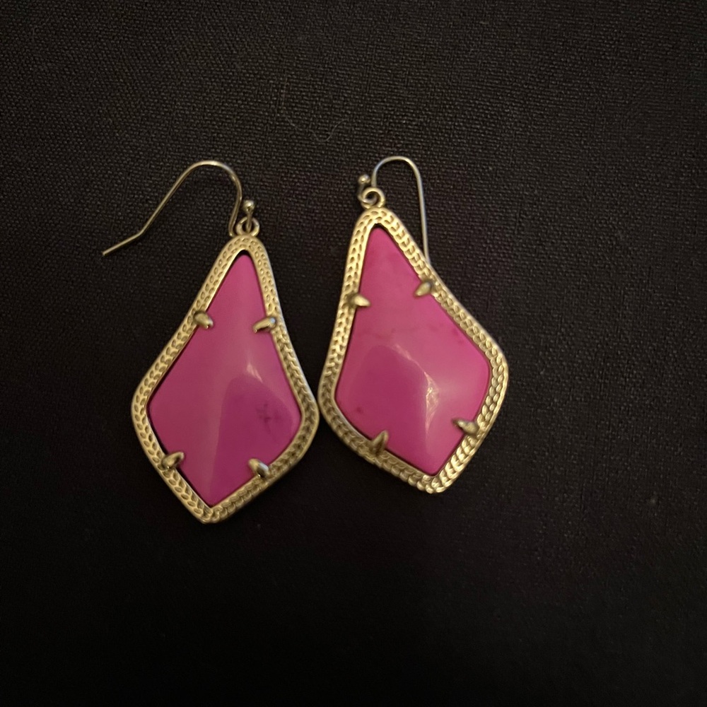Kendra Scott Pink Alex Drop Earrings